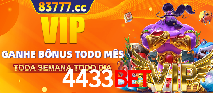 Banner promocional do 4433bet oferecendo 100% de recompensas adicionais contínuas para quem fizer o login diário (Daily sign-in), com um mascote de coelho.